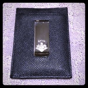 BALLY leather money-clip/ wallet - Black